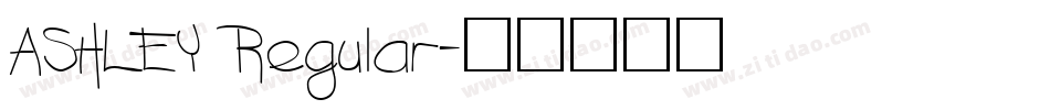 ASHLEY Regular字体转换